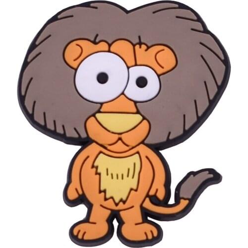 1Pcs Animal Lion Cow Monkey Cartoon DIY PVC Flatback Making for Fridge Magnets Phone Case Ornament Soft Safety Book Clip Gifts