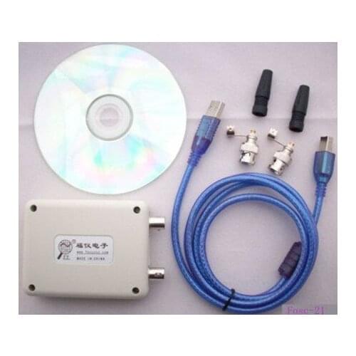 3 Pcs/Lot MINI custom languages 8k sample rate dual trace PC oscilloscope Fosc-21 USB computers