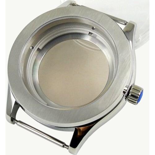 42mm Sapphire Crystal Glass Stainless Steel Automatic Watch Case Replacement For NH35 watch Movement Repair Tool parts