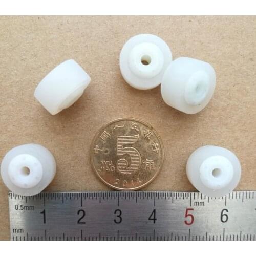 5Pieces/Lot 13x8.5x2.5mm Silica Gel Pinch Roller Sound Card Recording Tape Pressing Wheel