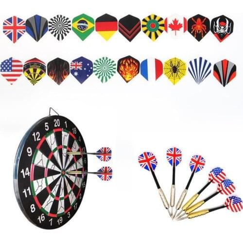 60 Cool Standard Dart Flights Nice Darts Flight Dardos Outdoor Mixed Wing Tail Feather Pattern F4Z1