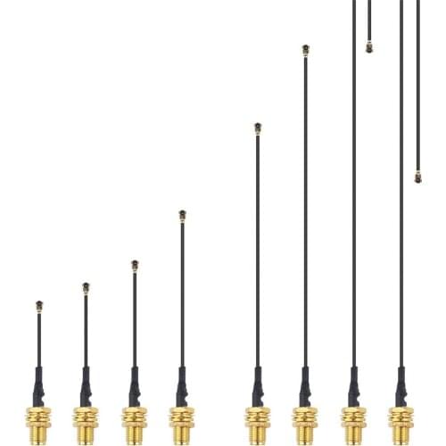 80 Pieces Mini PCI U.FL to SMA Female Connector Antenna WiFi Pigtail Cable IPX to SMA Extension