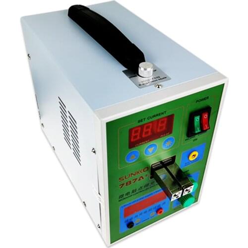 Battery touch welding machine Double pulse small 18650 battery spot welding machine button battery welding machine SUNKKO787A