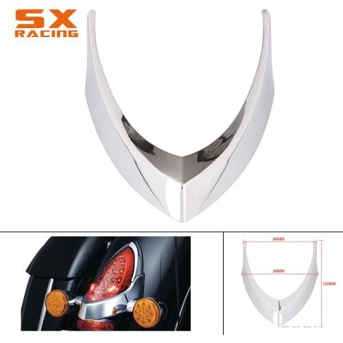 Motorcycle White Tail Light Top Trim Cover For Indian Chief Classic Dark Horse Vintage Chieftain Roadmaster 2014-2018