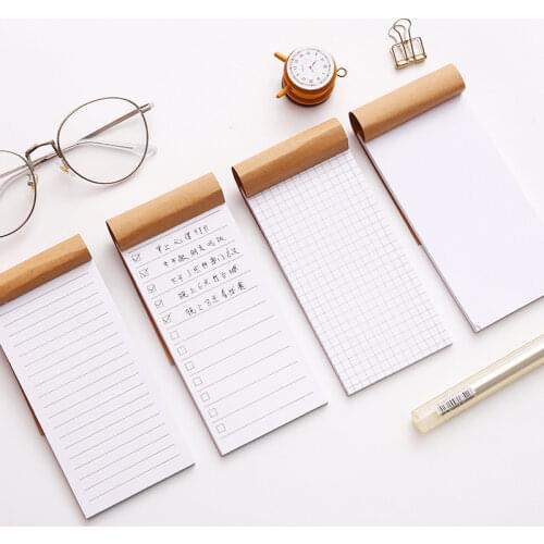 Pocket Kraft Paper Memo Pad Notepad Stationery Scrapbooking Memo Notes To Do List Tear Checklist Note Pad