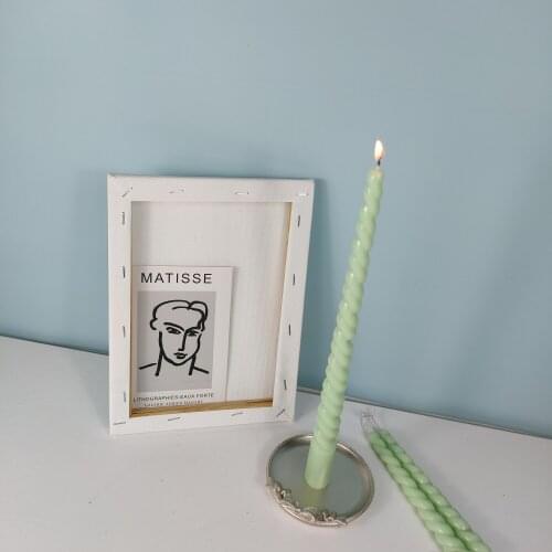 Diy Long Brush Holder Candle Mould Ins Wind Double-headed Screw Rod Twist Rod Candlelight Dinner Candle Candle Mould