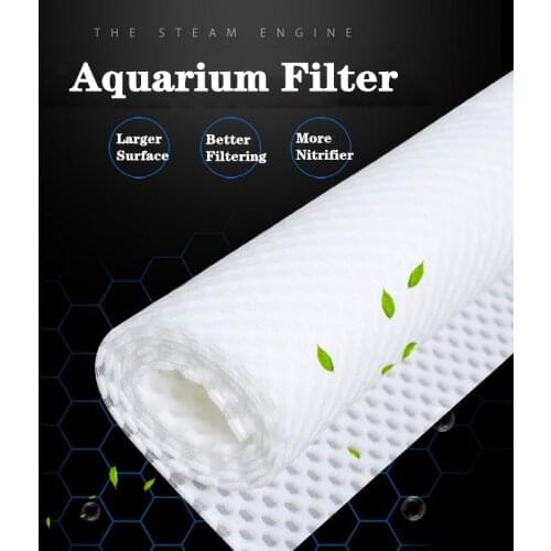Aquarium Filter 3D Honeycomb Biochemical Filter Cotton Sponge for Aquarium Fish Tank Bio Cotton Foam Skimmer
