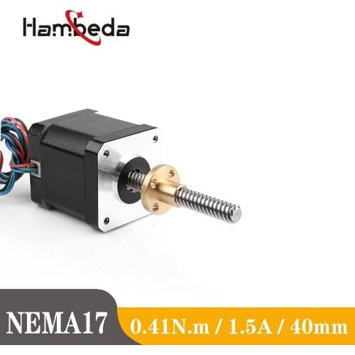 High Torque Hybrid NEMA17 3V 1.5A 1.8 Degree 2 Phase 40mm Screw Stepper Motor Medical Equipment CNC Machine