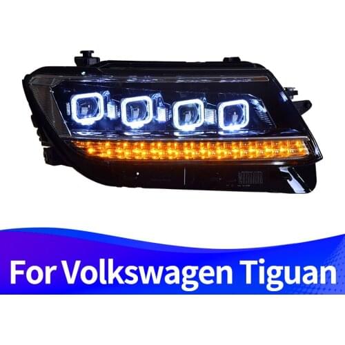 Headlight Assembly for Volkswagen Tiguan 2016-2019 LED daytime running light LED sequential turn signal Full LED light source