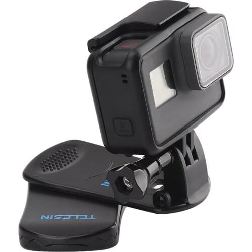 GoPro Backpack Clip Clamp Mount For GoPro Hero 8 7 6 4 3+ 3 2 5/4 All Series Xiao Yi 4K SJCAM SJ4000 EKEN SOOCOO Action Camera