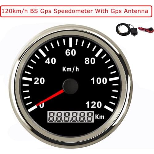 Hot Sale 85mm GPS Speedometer 9-32V 120/200 KM/H IP67 Waterproof Speed Gauge With Backlight For Car Truck SUV With Red Backlight