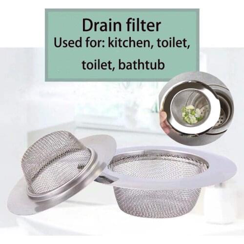 Hot sale household stainless steel leaking channel filter mesh kitchen bathroom sink mesh anti-leakage net