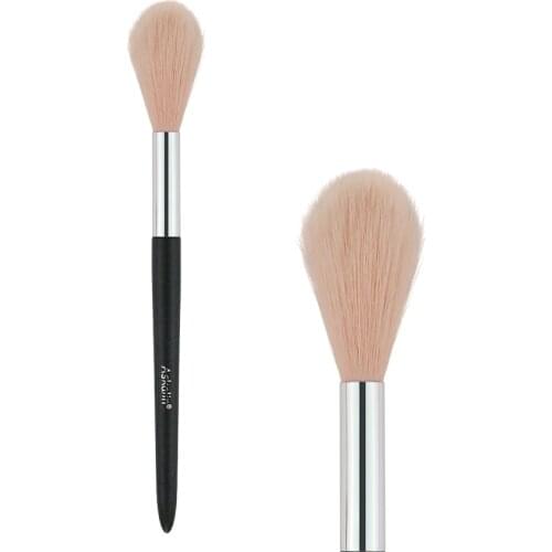 Black Shinny black Handle Nano Wool fiber Synthetic Hair Small Blusher Contour Powder Concealer Highlight 1piece Makeup Brushes