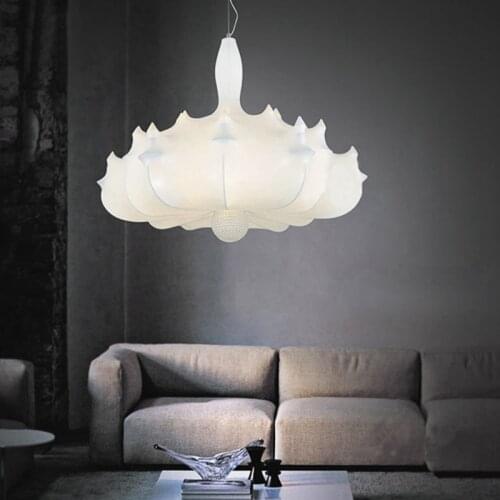 Hot sell Brief personalized fashion silk airship pendant light white engineering pendant light D40/60CM AC90-265V