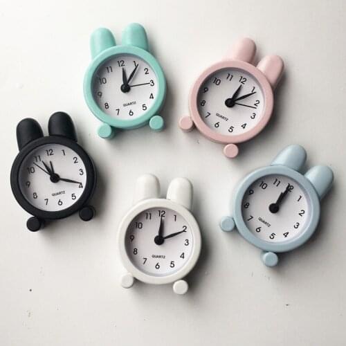Small Alarm Clock Bed Compact Creative Clock Cute Mini Metal Small Electronic Small Alarm Clock Kids Lovely Toy