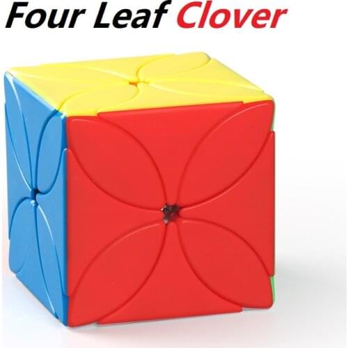 MoYu Meilong Four Leaf Clover Twist Magic Cube Toys Speed Puzzle Cube Educational Kids Toys Moyu Meilong Skewb Stickerless cube