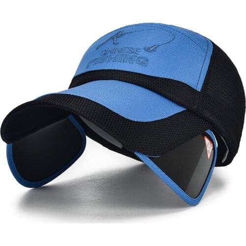 Men Outdoor Fisherman Hat Summer Sun Hats UV Protection Cap Unisex Solid Sombrero Cap Women Sunscreen Flap Hat Breathable Mesh