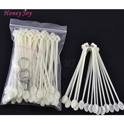 New 100 Tips/lot Japanese Spoon Style Color Card False Nail Art Salon Professional Nails Stick Display Tools Polish Gel Practice