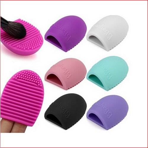 New Arrival 8 Colors Brushegg Clean Brushes Makeup Wash Brushes Silica Glove Scrubber Board Cosmetic Clean Tools