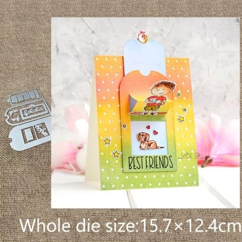 New Design Craft Metal stencil mold Cutting Dies slide pull card decoration scrapbook die cuts Album Paper Card Craft Embossing