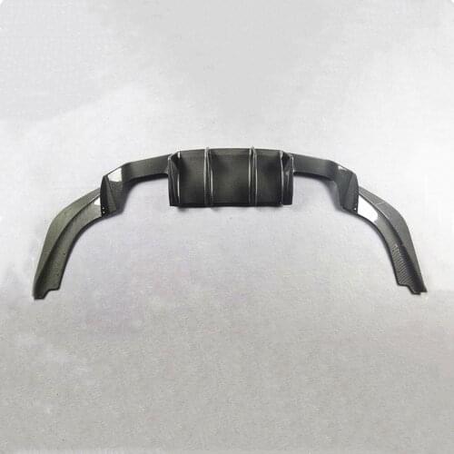 One Set 3-Piece Style Carbon Fiber Rear Diffuser Spoiler For BMW F87 M2 M2C Competition 2016-2020 Car Back Bumper Splitters Lip