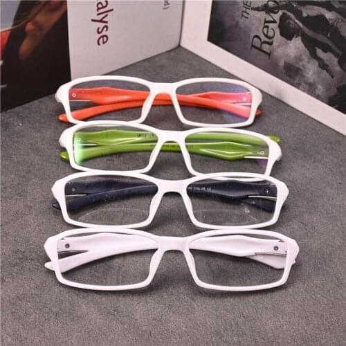 Rockjoy sports Eyeglasses Frames Male Women White Glasses Men TR90 Spectacles for Prescription Reading Optical Receipt