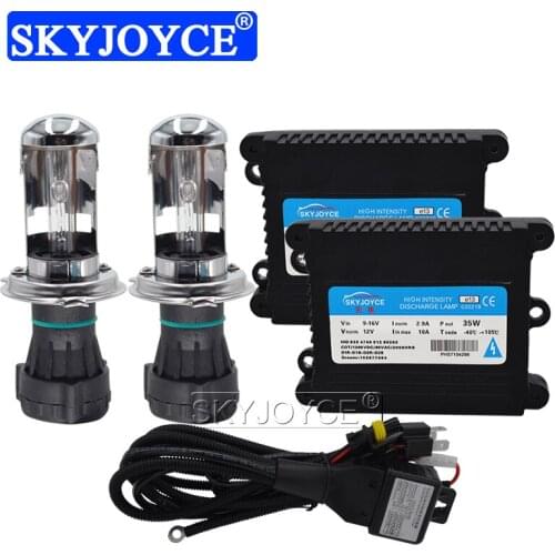 SKYJOYCE 35W 55W H4 Bixenon HID Conversion Kit Digital Slim Block Ignition Electronic Ballast HID Kit Xenon H7 H1 H3 H11 HB3 HB4
