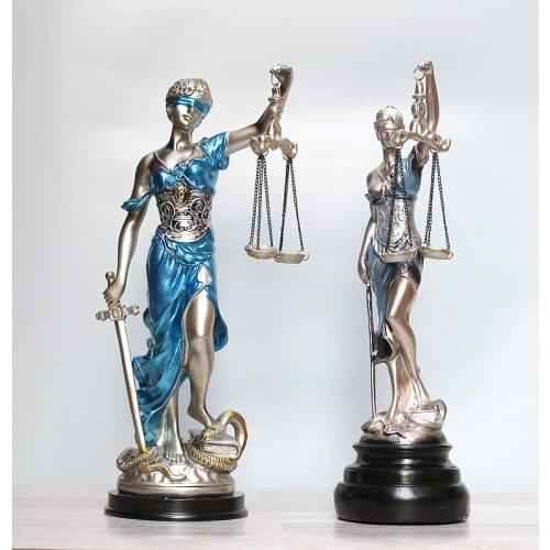 Ancient Greek Fairy Goddess of Justice Figurines Room Decor Resin Statue Ornaments Home Decor Office Decoration Crafts Gifts