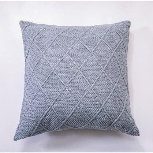 Super Soft Cushion Cover 45*45cm Delicate Crochet Knitted Bed Pillow Case Cotton Nordic Sofa Home Decorative Throw Pillow Cover