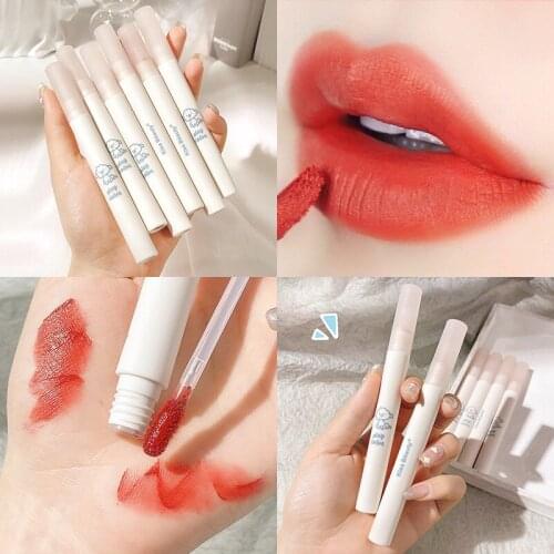 6 colors Moisturizer Matte Velvet Lip Glaze Hydrating Lasting Moisturizing Not Easy To Fade Lip Gloss Lipstick Cosmetics