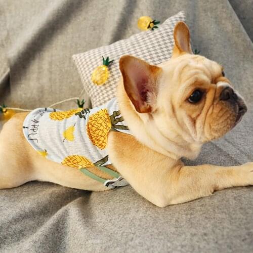 Puppy Vest Cute Cool Breathable Dog Vest Dog Shirt for French Bulldog Corgi Pet Clothing Cat Outfit Dog Clothes for Small Pet