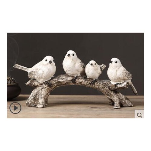 Animal American Bird Ornaments Home Simple TV Cabinet Wine Cabinet Decoration Branch Bird Statue Sculpture