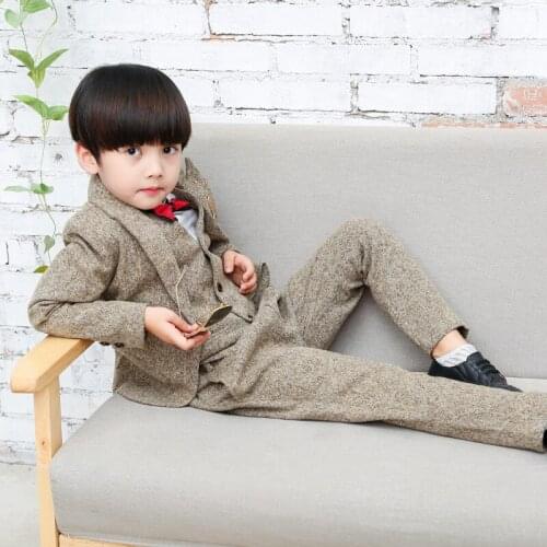 Winter Children Set Suit Kids Clothes Boys Luxury Boutique Clothing Thicken 4 Piece Set Ropa Baby Nino Childrens Sets BE50DD