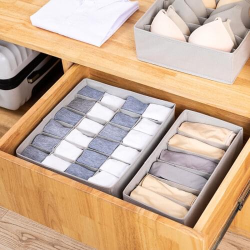 1pcs Household Drawer Type Underwear Box, Multi-compartment Foldable Household Socks, Underwear and Tie Compartment Storage Box