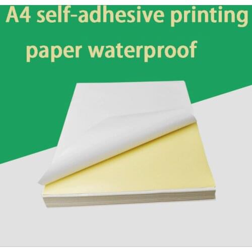 100 A4 Inkjet Laser Printer Paper Craft Copier Sticker Waterproof Label Sticker Glossy Matte Paper Thicker Printable Wood Paper