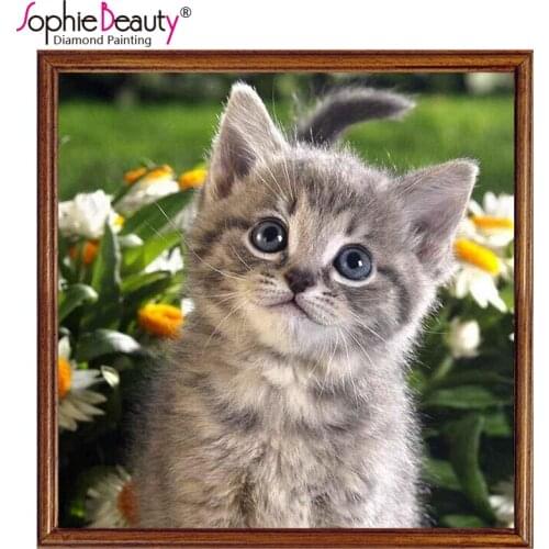 2018 Resin Hot Sale Real Embroidery For Cat Needlework Mosaic Pictures Of Rhinestones Hobbies And Crafts Material For Handmade