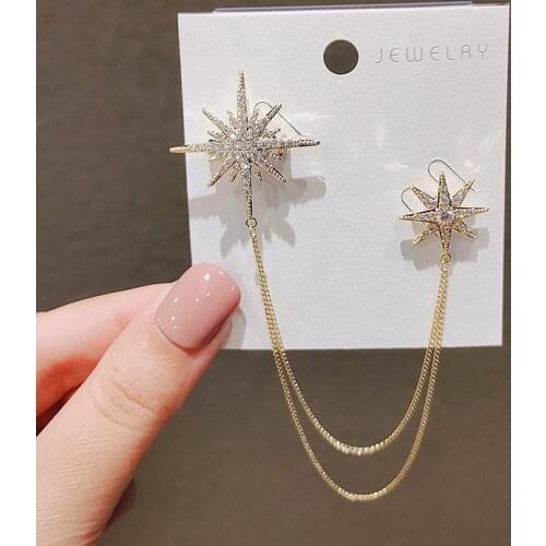 2021 electroplated star Brooch Luxury suit accessories pin tassel button