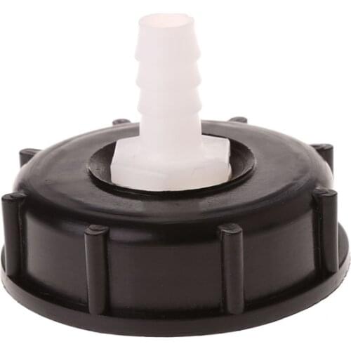 2021 New IBC Tote Tank Food Grade Drain Adapter 2.36" Coarse Thread To 12mm Hose Faucet Valve