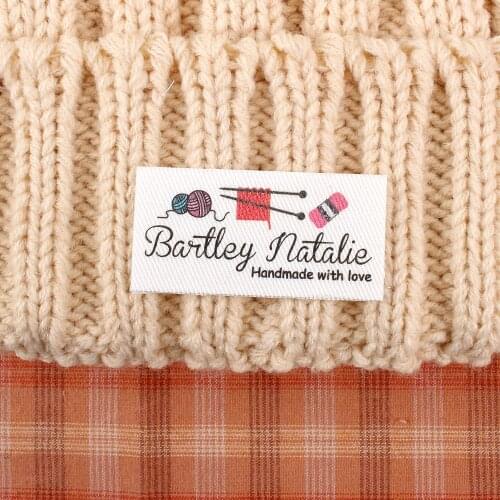 48 Iron Tags, Ironing Labels, Personalized Name, Custom Design, Personalized Tags, Handmade Items, Customise Your Text (TB2167)