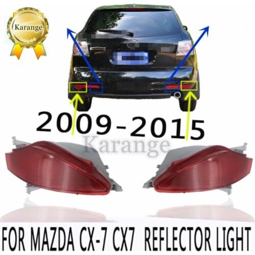 4X Rear Bumper Reflector Brake Fog Light Stop Lamps For Mazda CX7 CX-7 2009-2012