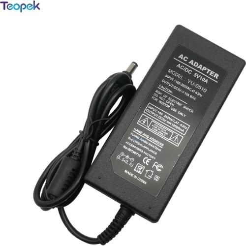 5V LED Power Supply 5A/6A/8A/10A Switching Adapter For WS2812B WS2811 SK6812 WS2801 Led Strip Lights/Security Cameras/Video