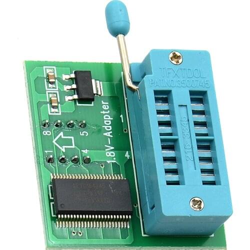 1.8V adapter for motherboard 1.8V SPI Flash SOP8 DIP8 W25 MX25 use on programmers TL866II ezp2019