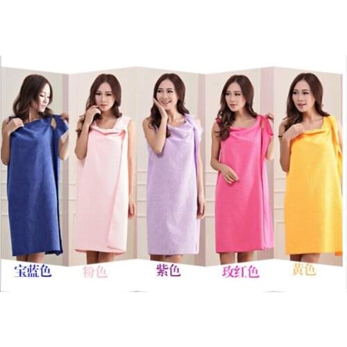 Free Shipping Unisex Wearable Bath Towel (155*80cm) , Variety Sexy Superfine Fiber Magic Towel , Soft Clean Bathrobe