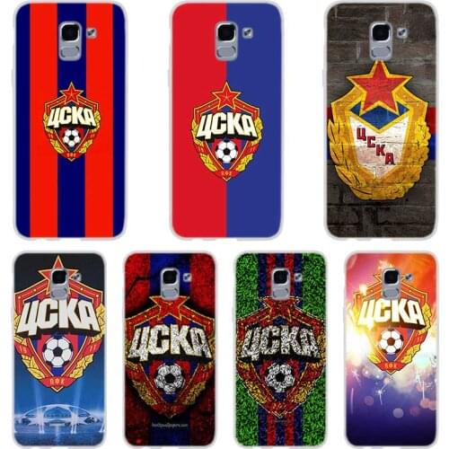 Phone case For Samsung Galaxy J6 J4 J8 Plus J7 2018 J3 J5 J7 Prime Pro 2017 2016 Covers PFC CSKA Moscow logo