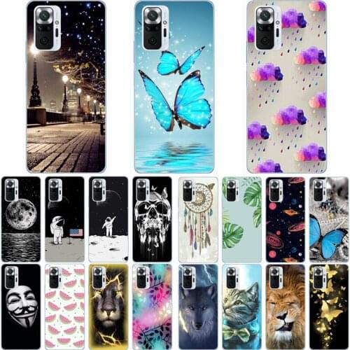 For Redmi Note 10 Case Fashion Silicone Soft TPU Cute Back Cases for Redmi Note 10 Pro Phone Cover Funda Coque
