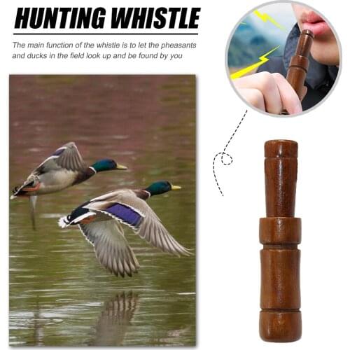 Wood Imitate Voice Trap Whistle Outdoor Hunting Decoy Pheasant Duck Call Whistle Family Outdoor Camping Accessories