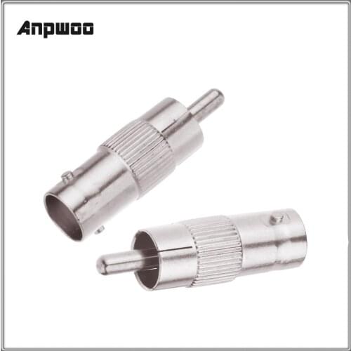 For HD 2MP 3MP IP Camera Anpwoo BNC Female TO RCA Male Plug COAX Adapter Connector Coupler Adapter Plug for CCTV Camera