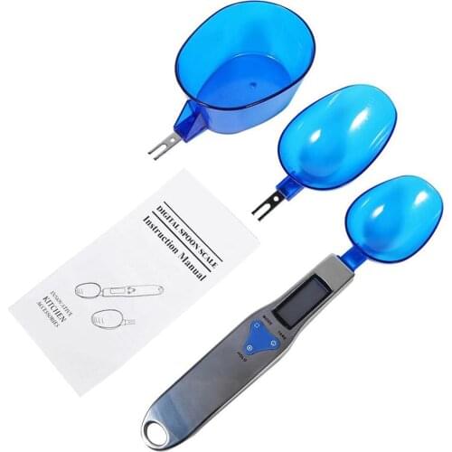 Digital Spoon Scale kitchen Weight Measuring Spoon 500g/0.1g LCD Display Electronic Scale with 3 Detachable Weighing Spoons