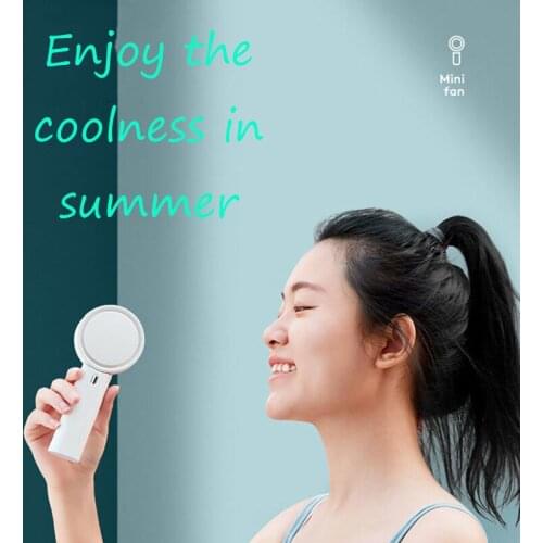 Hot Sale Mini Bladeless HandHeld Fan USB Portable Air Conditioner Mute Without Vane for Home Outdoor Ventilador Cooler Palm Fans