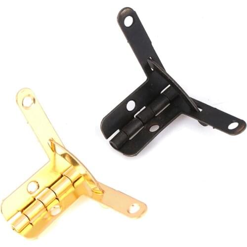 10pcs/lot 90 Degree 22*28MM Angle Wooden Box Supports Hinge For Wooden Jewelry Wine Case
